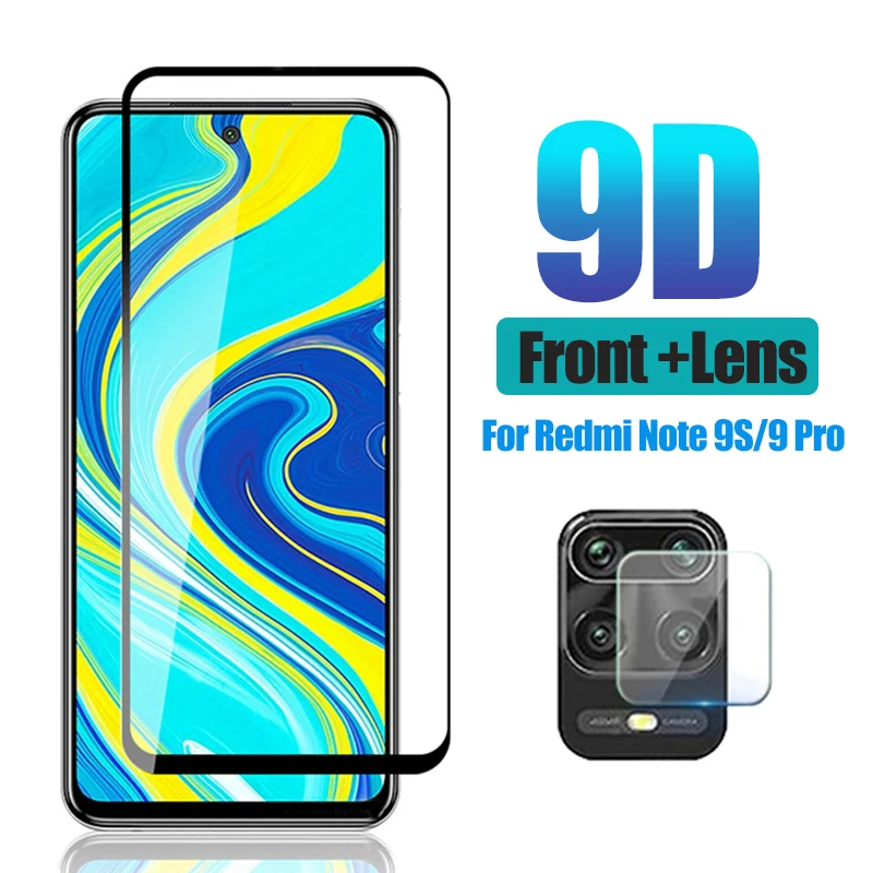 Чехол для Redmi Note 9 Pro чехол Xiaomi 9S Max 9A 9C 10X закаленное стекло защитный камеры|Бамперы|