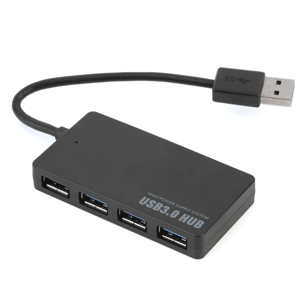 

2019 Protable 5gbps USB 3.0 4 Port Hub USB3.0 Splitter Adapter Ultra Speed for Laptop Computer PC High Power Supply EU Ce