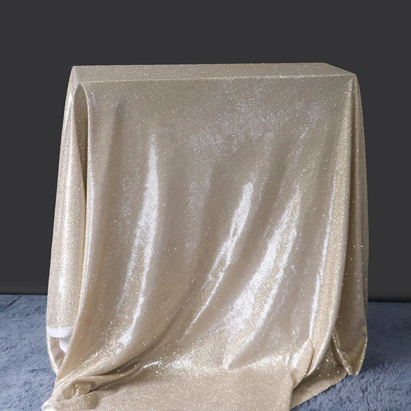 

Luxurious Pearl Material Tablecloth Rectangle 150/300cm Length Table Cloth Wedding Party Dessert Table Cover Decoration