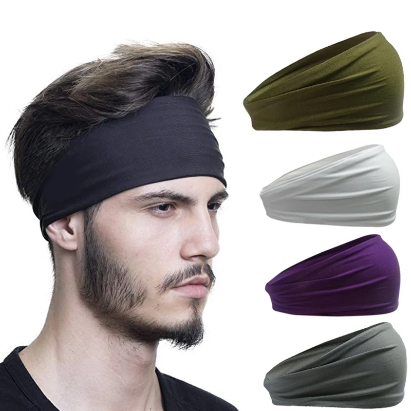 Спортивная повязка для бега фитнес-лента волос йоги впитывающая Пот мужчин и