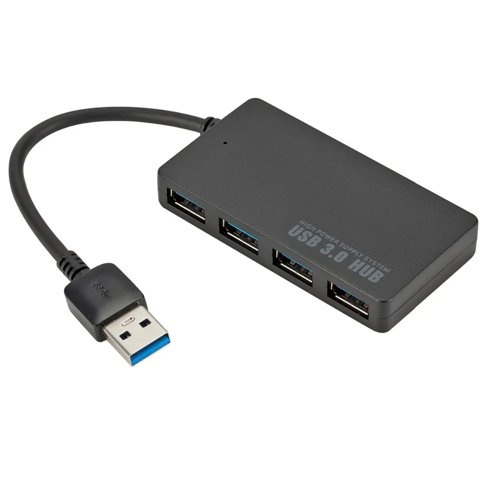 4 порта USB 3,0 концентратор Высокоскоростной разветвитель для настольного ноутбука портативный USB-HUB несколько