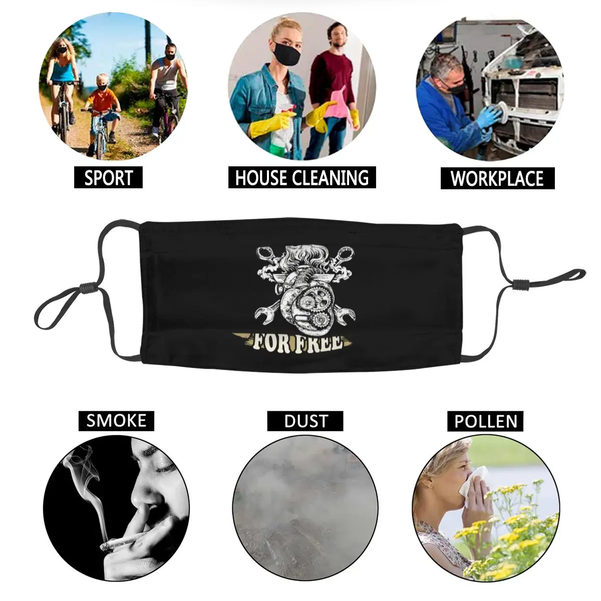 

MECHANIC Mouth Face Mask Casual Anti Haze Dust Protection Cover Respirator Muffle