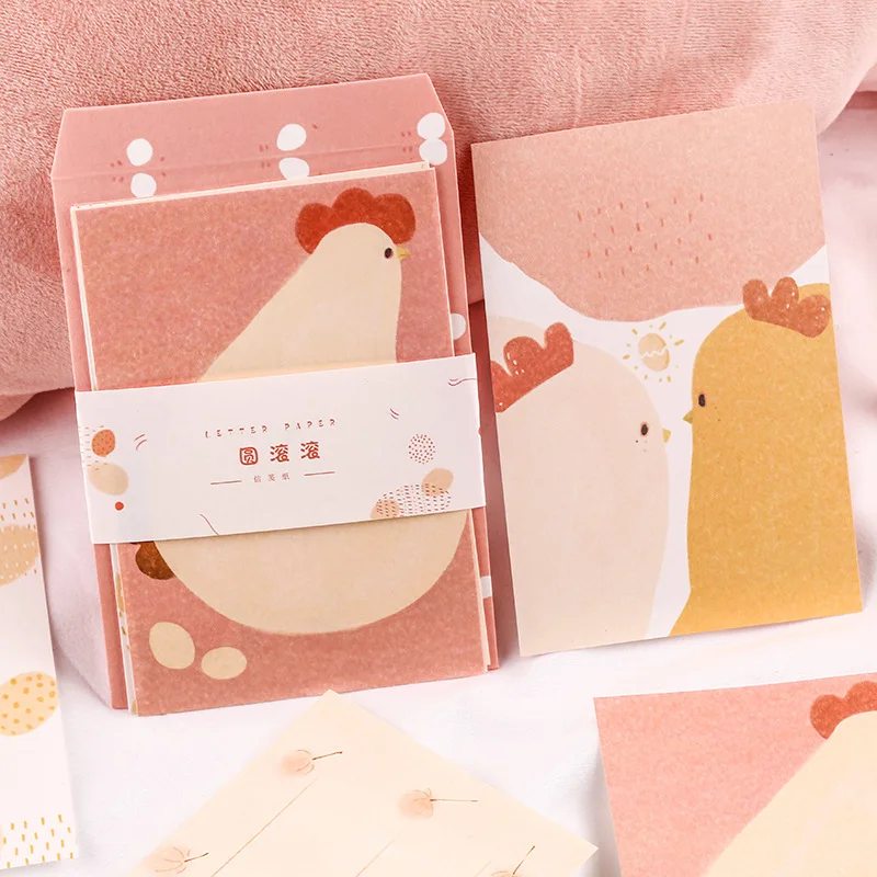 Набор конвертов милые конверты 4 конверта + 8 букв бумага для руководства