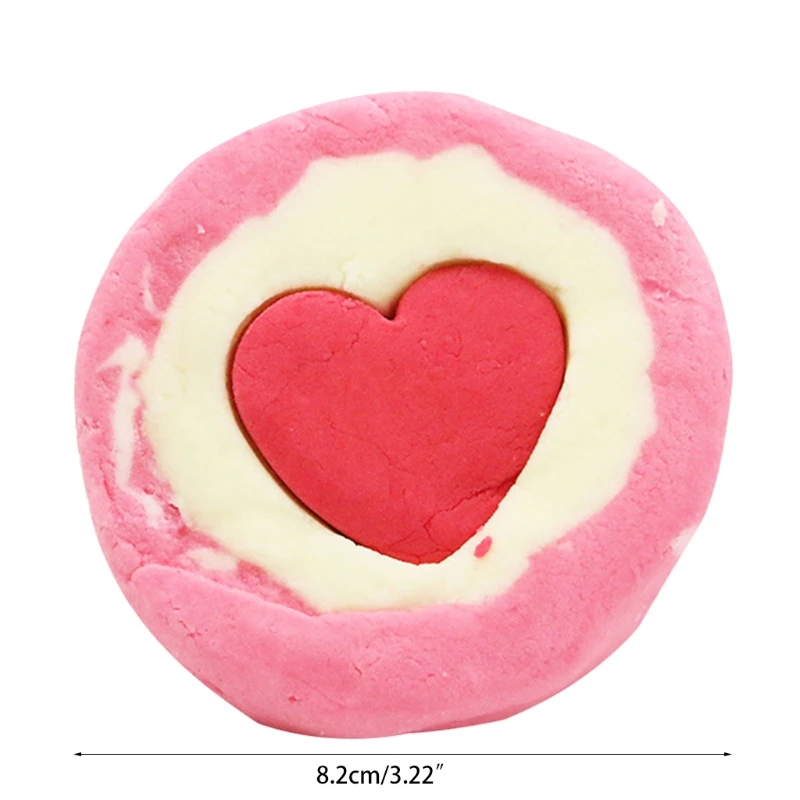 

Bubble Heart Bath Bomb Natural Fizzy for Women Moisturizes Dry Sensitive Skin