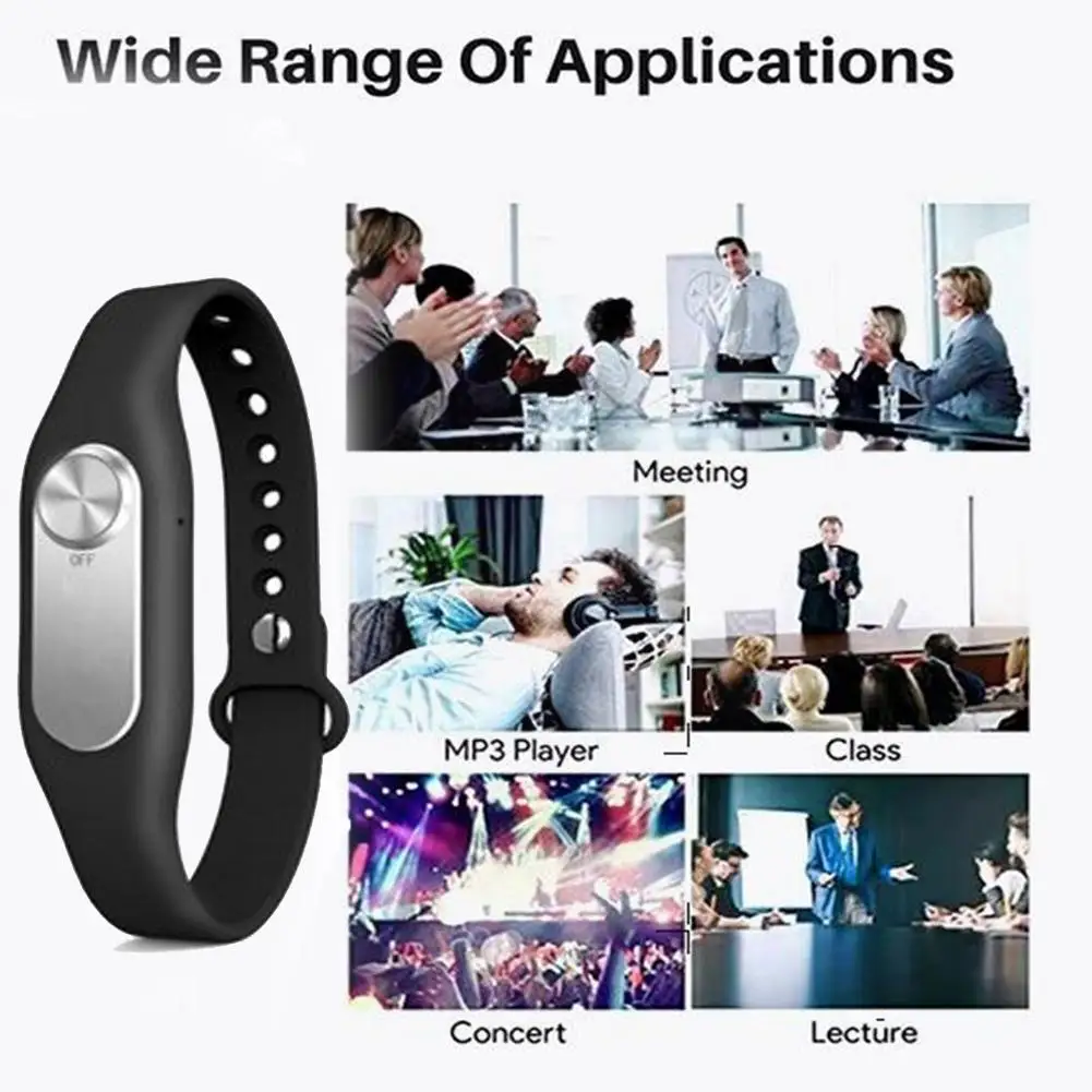 

Audio Sound Voice Recorder Wristband Portable Sports Usb Digital Recorder Recording Voice For Windows2000/xp/vista/7 Bracel G3N0
