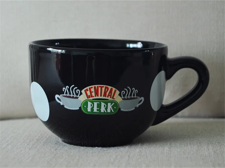 ТВ серии друзья Керамика Кофе кофейная кружка в виде новый черный с героями
