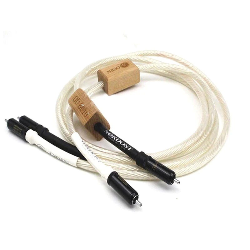 Hifi 1 пара Nordost Odin Reference Interconnect усилитель RCA CD DVD плеер аудио кабель с WBT0144