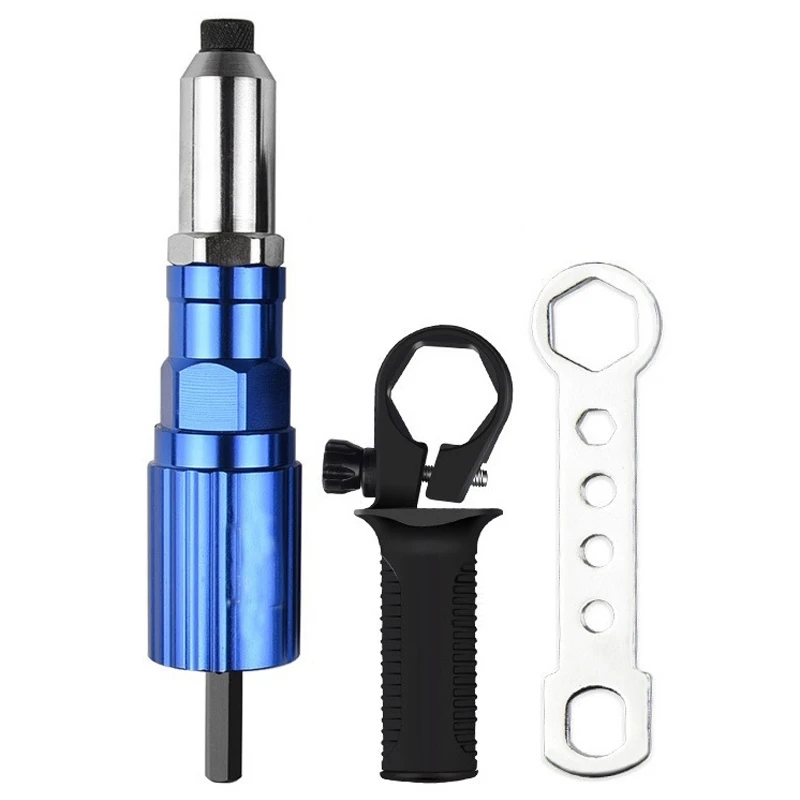 

Electric Riveting Adapter Cordless Drill Electric Rivet Adapter Professional Riveting Plug-in Nut Manual Tool Kit