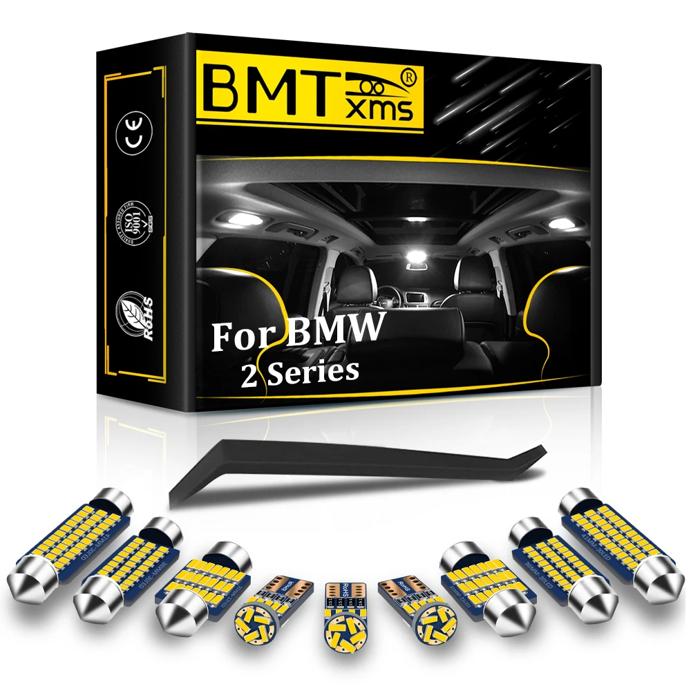 BMTxms Interior LED Accessories For BMW 2 Series F22 F87 Coupe F45 Active Tourer 2014-2020 Canbus Vehicle Dome Map Light Kit