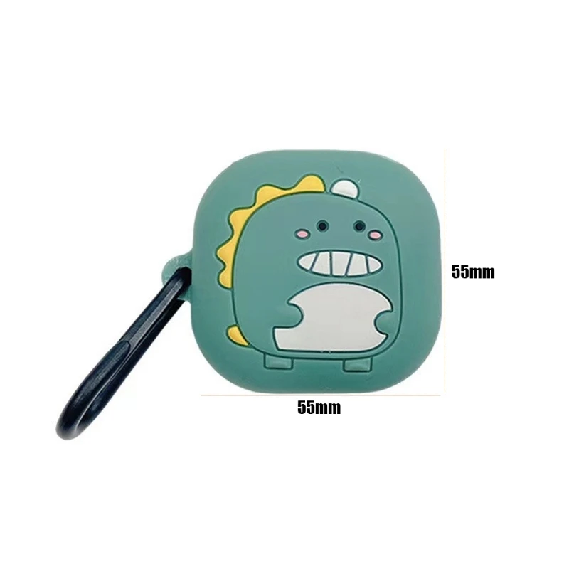 

Cute Dinosaur Dust-proof Earphone Protective Cover Silicone Case for Samsung Galaxy-Buds Pro/Live Wireless Bluetooth Earphone