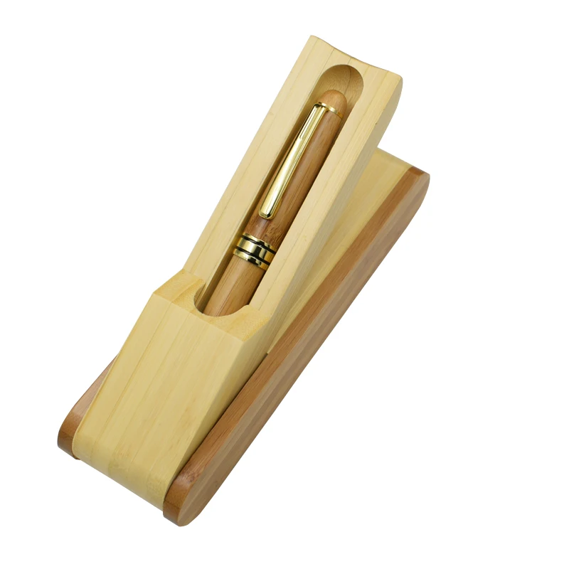Набор бамбуковых ручек с чехлом и аксессуарами для письма канцелярские