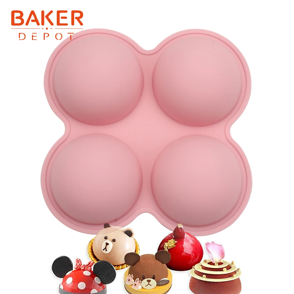 Купольная силиконовая форма для торта кондитерский большой круглый инструмент