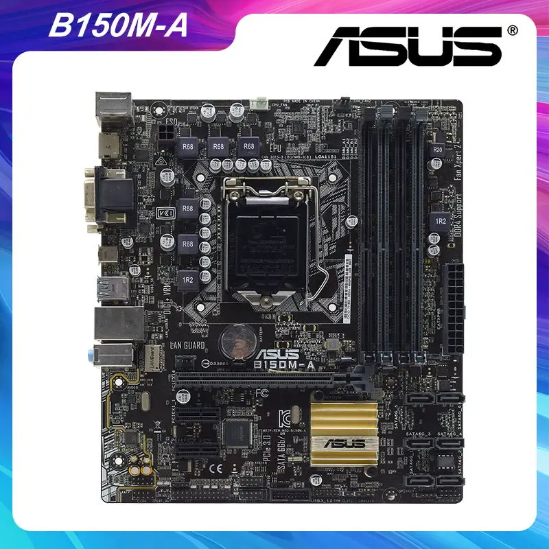 

Материнская плата ASUS B150M-A Socket LGA 1151 Inte B150 B150M DDR3 для настольного ПК 64 Гб Core i7 i5 i3 Процессор HDMI USB3.0 PCI-E 3,0 X16 слот