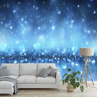 photo 3d wall mural wallpaper modern blue bubble starlight landscape living room bedroom background decor papel de parede