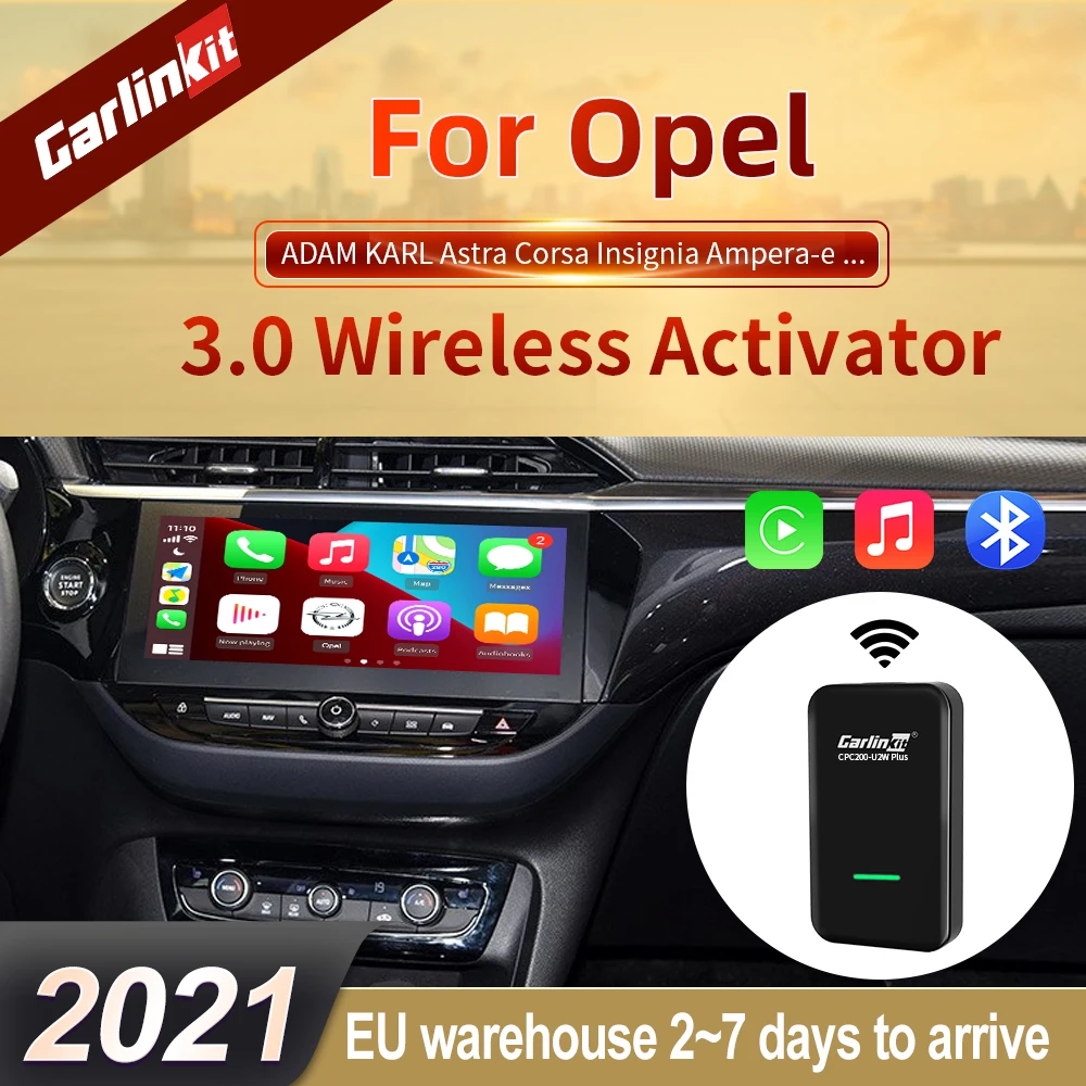 

Carlinkit 3.0 For Apple CarPlay Wireless Dongle USB For Opel ADAM KARL Astra Corsa Insignia Ampera-e Crossland Mokka Combo IOS14