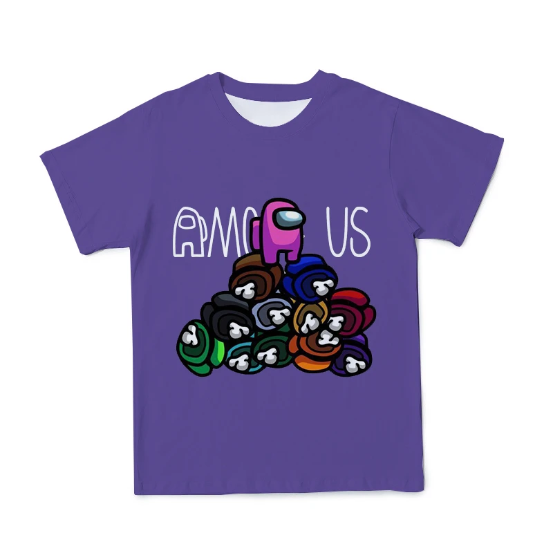 

2021 New Men'S Summer Fun 3D Animation Printing Polyester Casual Short-Sleeved T-Shirt