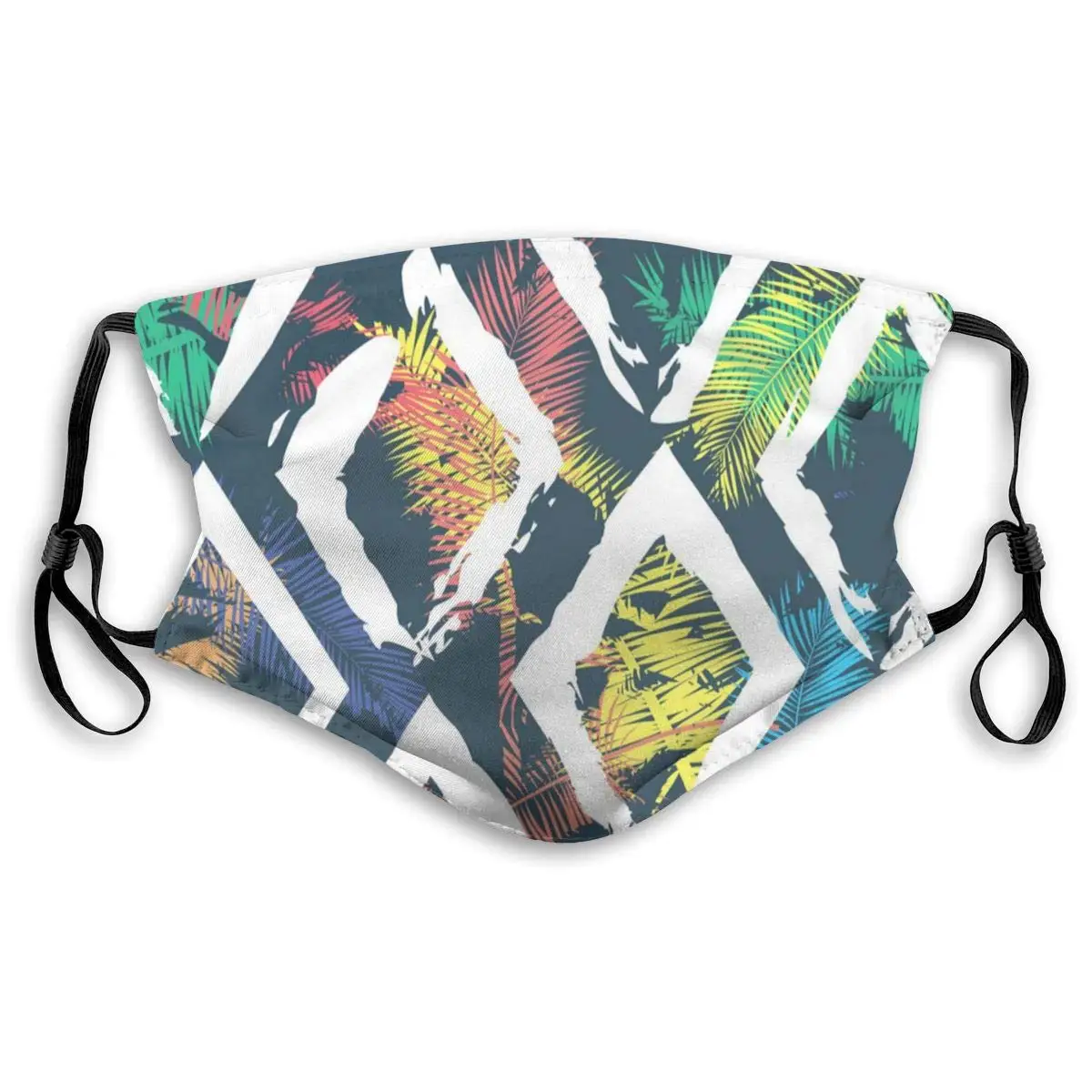 

Fillter Mask for Men Beautiful Hawaiian Reusable Windproof Mask Half Face Ear Loops for Traveling Double Protection