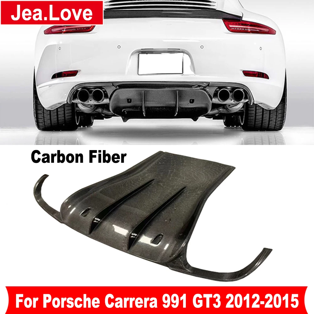 

Задний бампер из углеродного волокна для Porsche Carrera 991 GT3 2012-2015, автомобильный Стайлинг