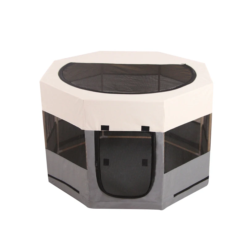 Деревянная кровать для собак ручной работы забор из ткани Оксфорд