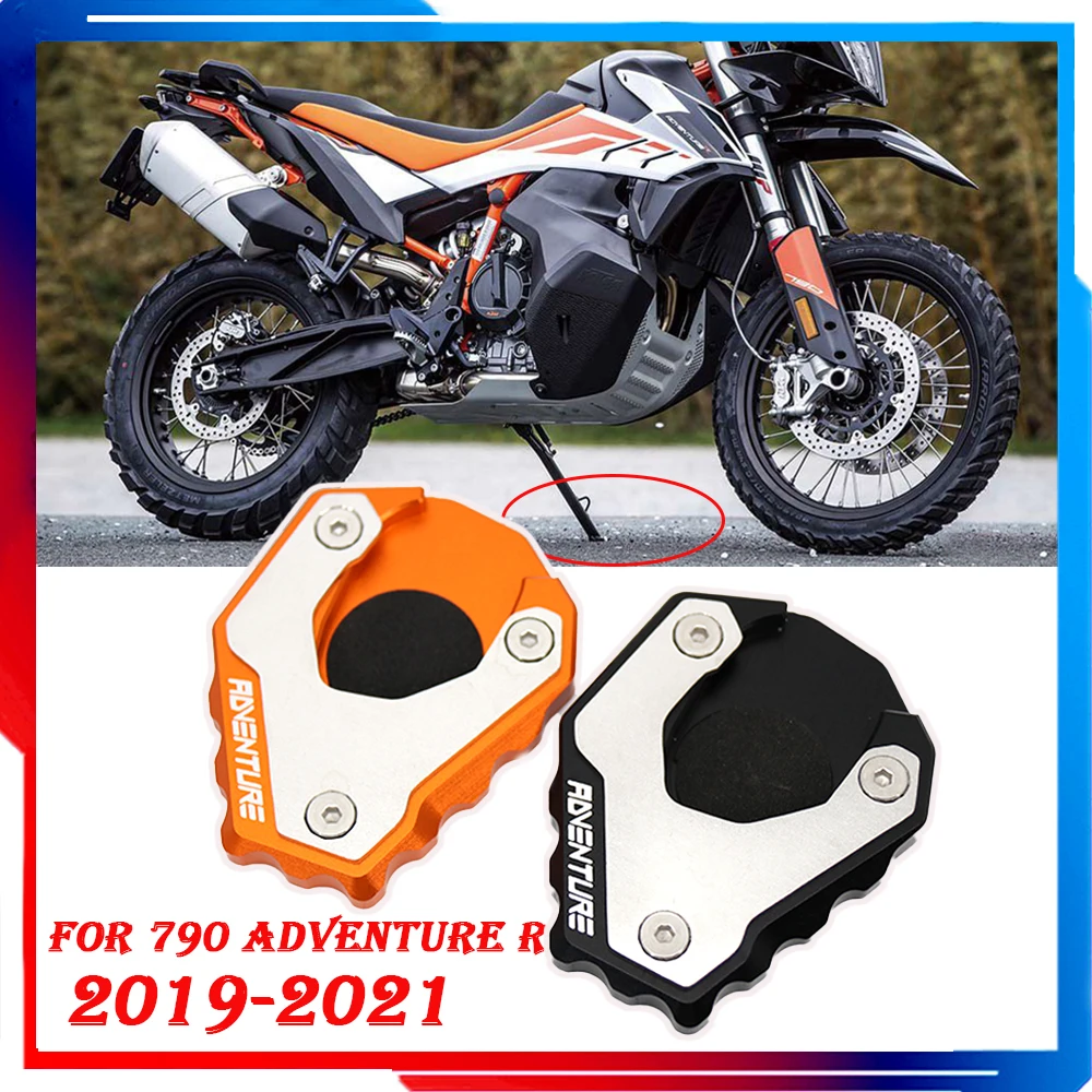 

Motorcycle Kickstand Side Stand Pad Foot Sidestand Enlarge Extension Plate Support Pad For 790Adventure R 790 Adventure