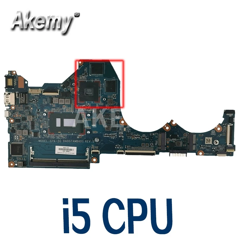 

Akemy DA0G7AMB6D0 материнская плата для HP 14-CE 14-CE0597SA Тетрадь ноутбук материнская плата полностью протестирована W/ i5-8250U I5-8265U Процессор + графический ...