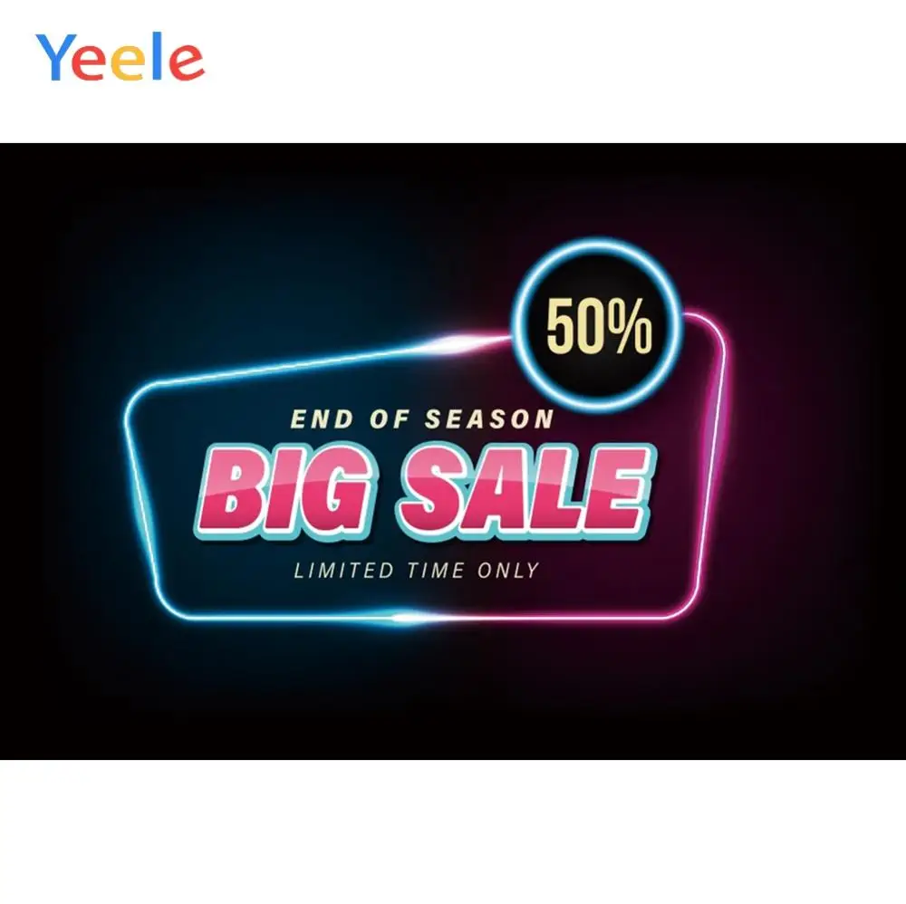 Yeele магазин Скидка Большая распродажа половина цена лозунг ткань украшения