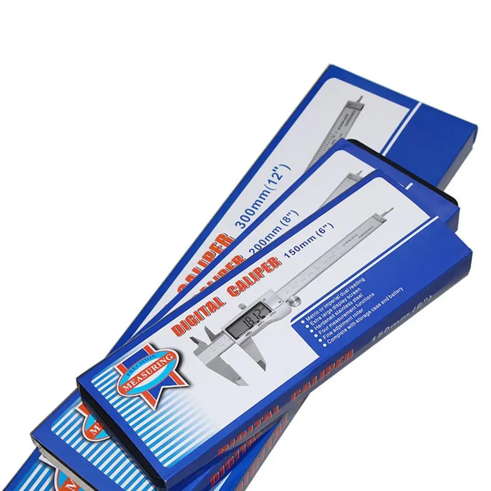 

All Metal Stainless Steel Digital Display Electronic Vernier Caliper 0-150Mm 200Mm 300Mm With Depth Measuring Rod