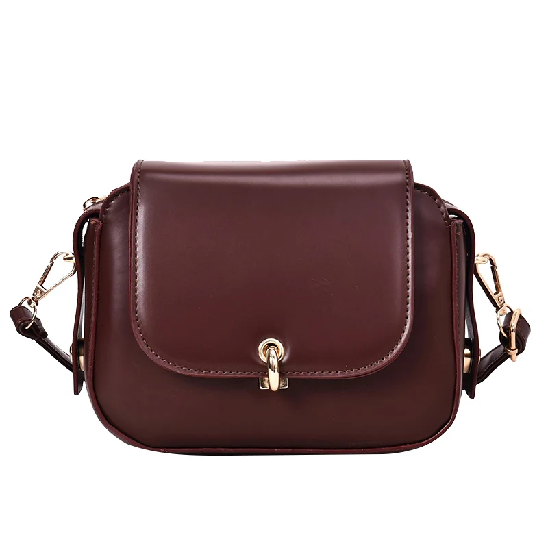 

Saddle Bag PU Women Shoulder Bags Buckle Hasp Soft PU Leather Crossbody Bags For Women