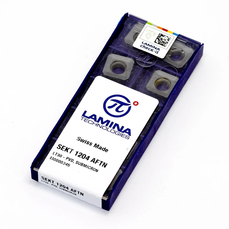 SEKT1204 AFTN LT30 LAMINA фрезерные Вставки для фрезерного станка с ЧПУ работы со сталью