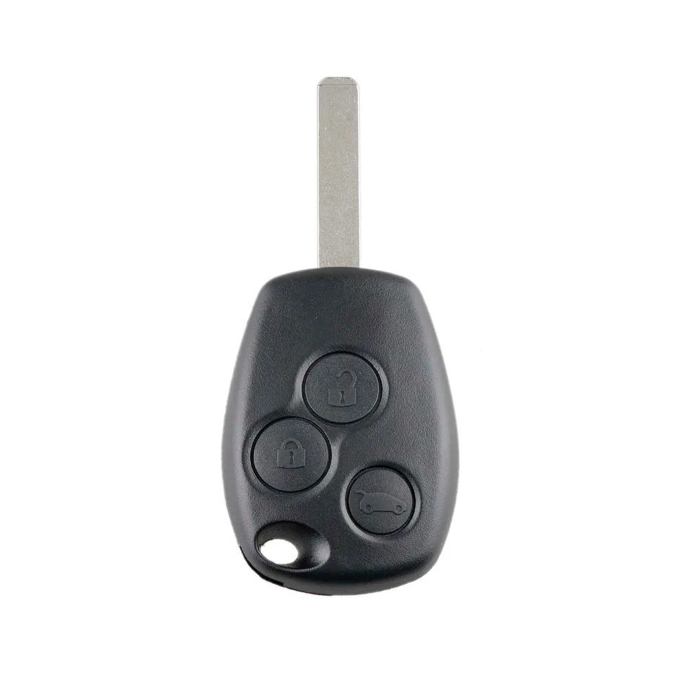 2/3 кнопки ключ чехол для Renault Modus Clio 3 Twingo DACIA Logan Sandero цельный Брелок дистанционного ключа оболочки замена VA2 лезвие