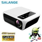 Мини-проектор Salange T8 , 1920x1080,4500 люмен, 2 ГБ 16 ГБ, Android 7,1, 1080P проектор для домашнего кинотеатра, HDMI VGA USB, видеопроектор