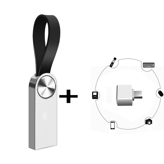 free micro adapter Мини-usb 3,0 32 Гб 64 Гб водонепроницаемый USB флэш-накопитель 128 ГБ Флешка 16 ГБ флеш-накопитель u Диск флеш-карта памяти Настройка логотипа - Цвет: free micro adapter
