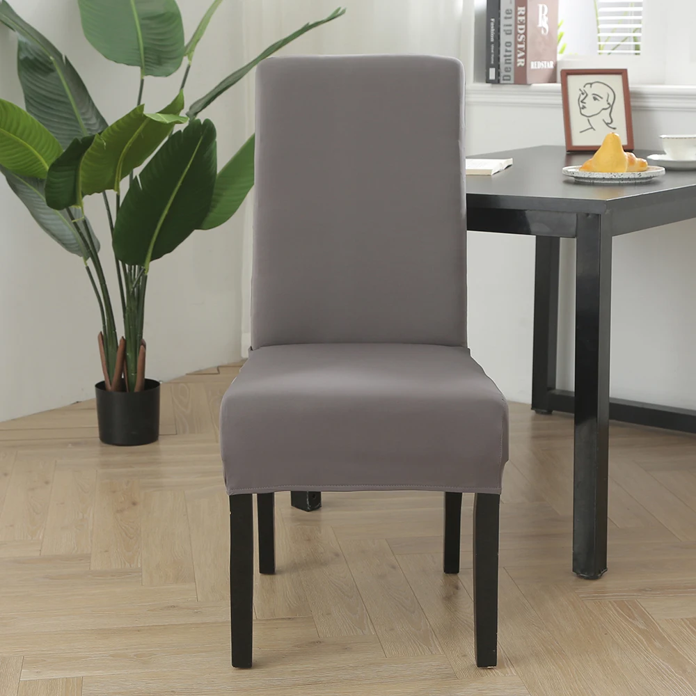 1/2 шт эластичный однотонный Чехол для стула Крышка обеденного сиденья протектор