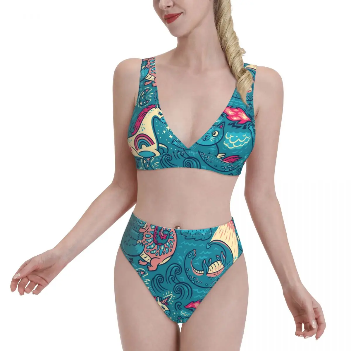 

Женский купальник, сексуальное бикини, новинка 2021, комплект бикини пуш-ап, купальный костюм, женская пляжная одежда, бикини, костюм из двух п...