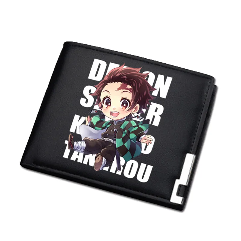 Demon Slayer: Kimetsu no Yaiba Аниме Сумка для денег из искусственной кожи короткий кошелек Kawaii женский кошелек для монет ID держатель для карт маленький кошелек