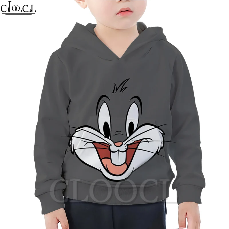 Одежда для всей семьи Толстовки с капюшоном мальчиков и девочек объемным принтом