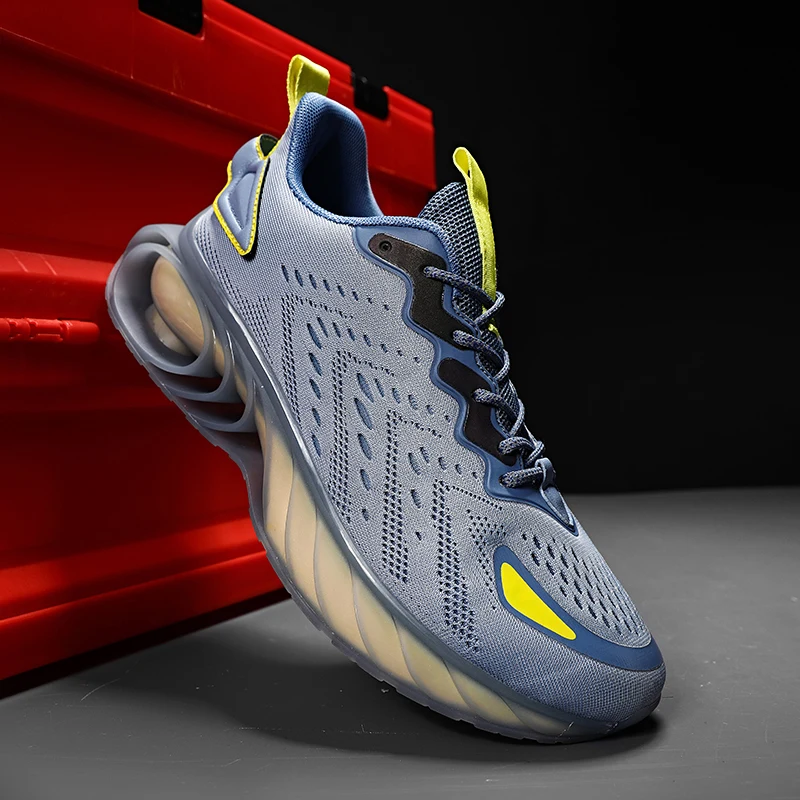 

Times New Roman 2021 Autumn Fashion Light Men's Casual Sport Shoes High Elastic Adult Man Chunky Sneakers Plus Size 39~46