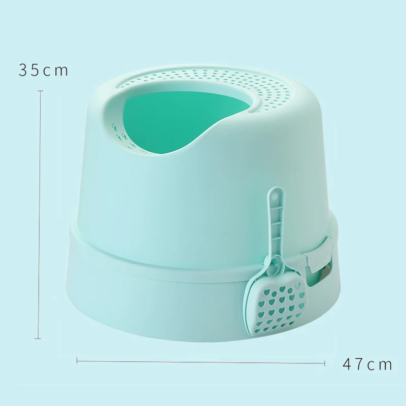 Top Entry Enclosed Sifting Cat Litter Box Sandbox Arenero Pa