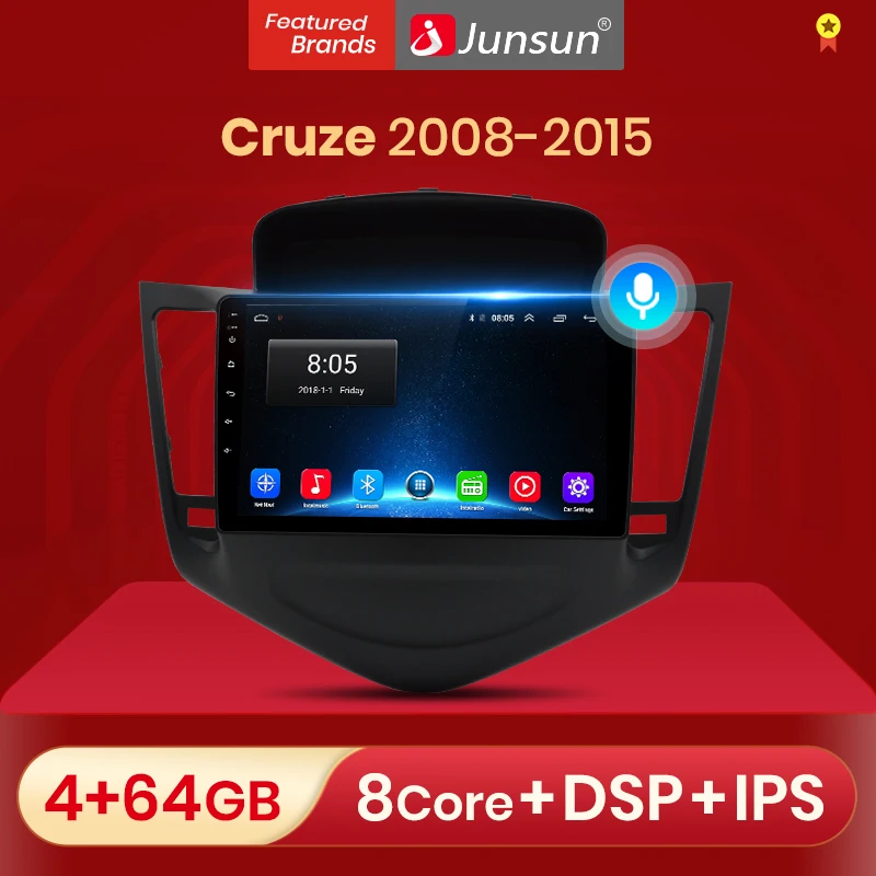 Автомобильная Мультимедийная система Junsun V1 pro автомагнитола на Android 10 с dvd для