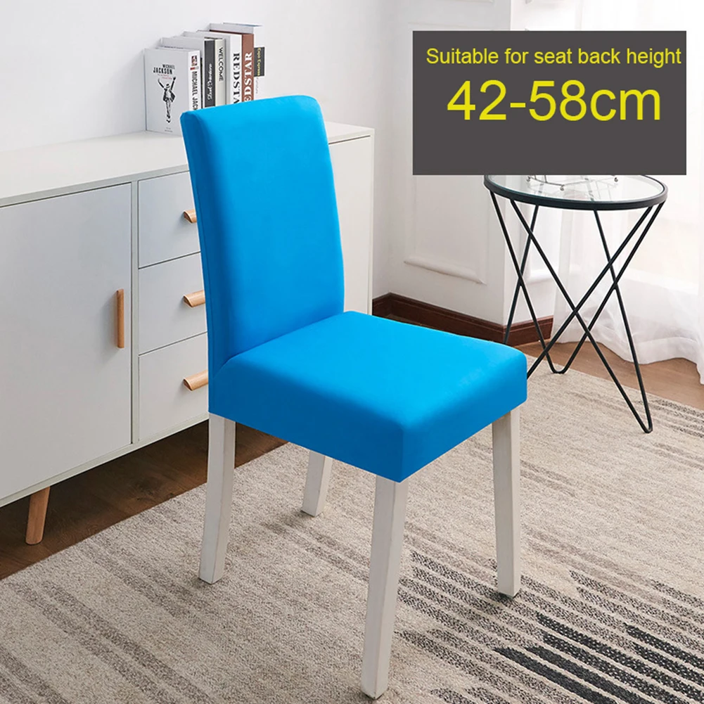 Однотонное эластичное пылезащитное сиденье для обеденного стула дома ресторана