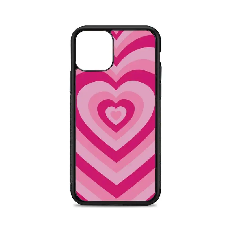 

Latte Love Pink Phone Case for iPhone 12 mini 11 pro XS Max X XR 6 7 8 plus SE20 High quality TPU silicon and Hard plastic cover