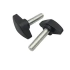 2-5 шт.лот m5 M6 M8 T тип, нейлоновая пластиковая головка, ручка, болт с большим пальцем, бакелитовый болт