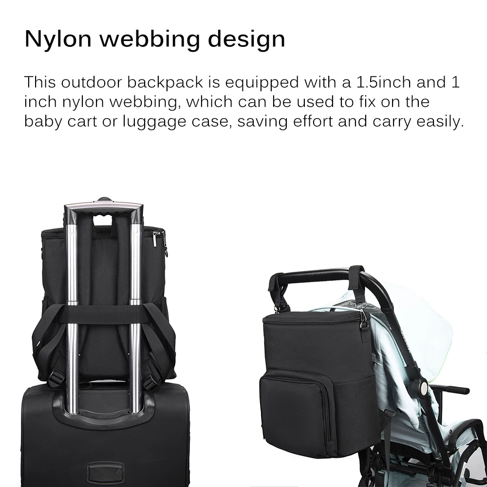 

Women Activity Diaper Bag Durable Backpacks Durable Lady Travel Outdoor Soft Water-Resistant Large Capacity Backpack For Mother