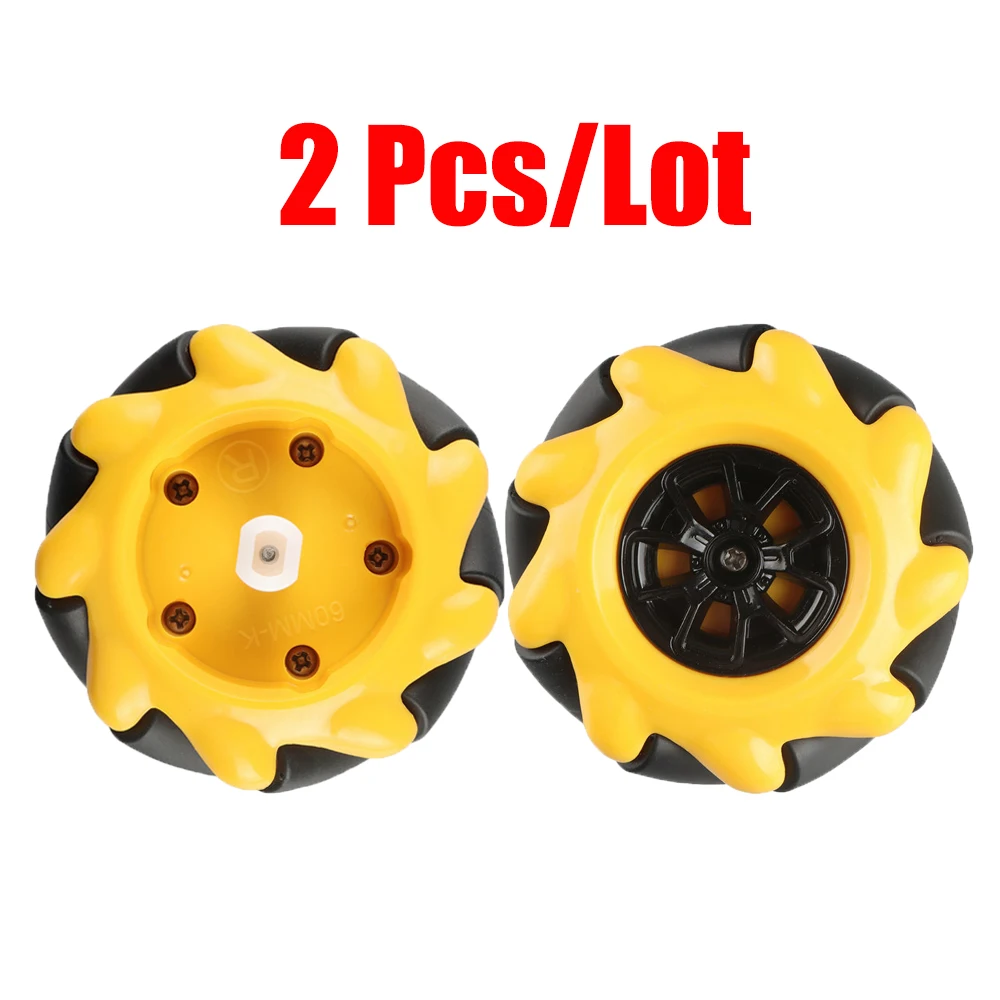 

A pair 60mm For Mecanum Wheel Robot Omni Wheels TT Wheel Car Robot For Arduino