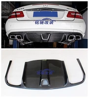 carbon fiber car rear trunk lip bumper diffuser protector cover fits for benz e class w207 e200e260e350coupe 2009 2010 2011 2012