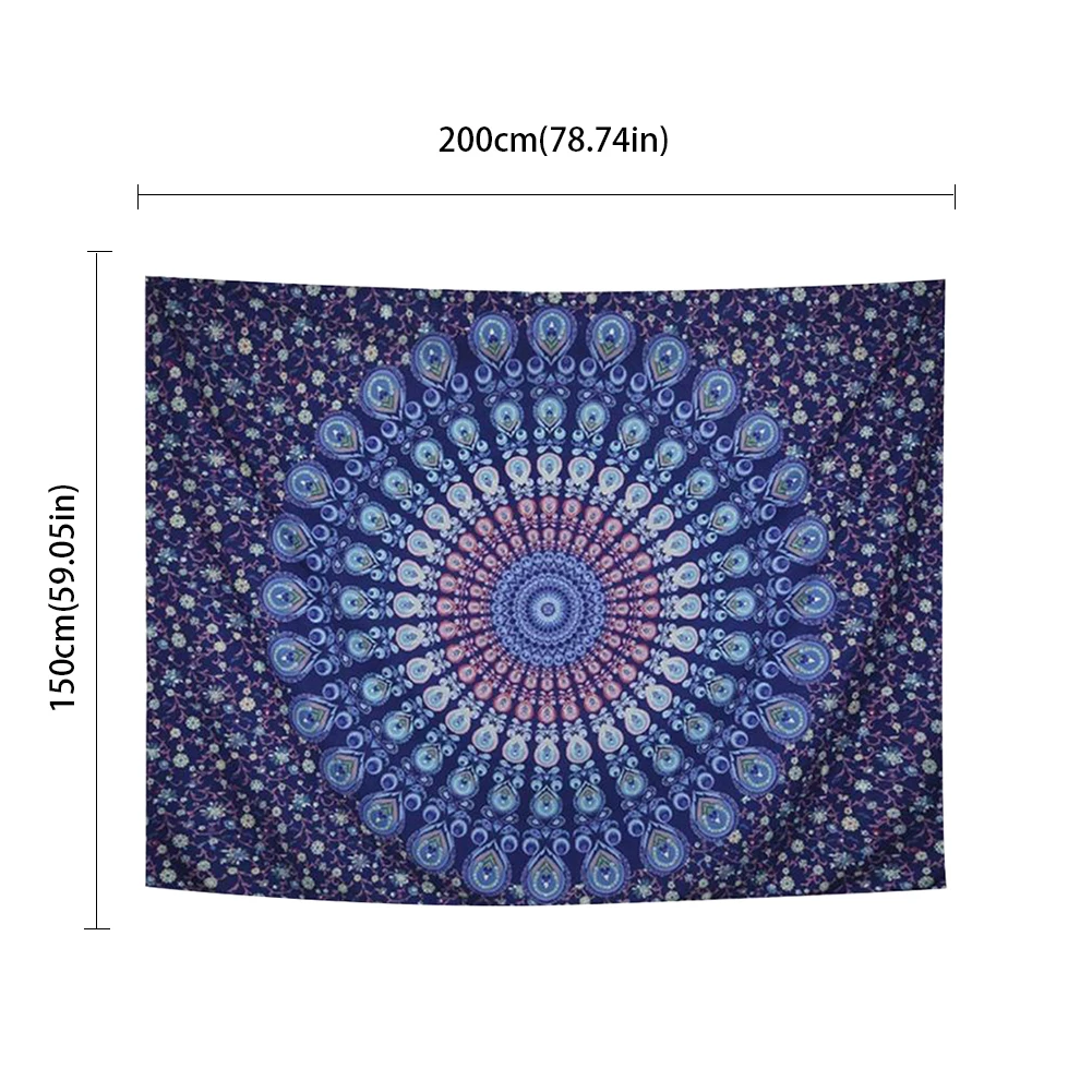 

Wall Tapestry Hanging Blanket Mat Decorative Wall Art Decoration Floral Pattern For Home Outdoor Picnic Camping Beach Mat