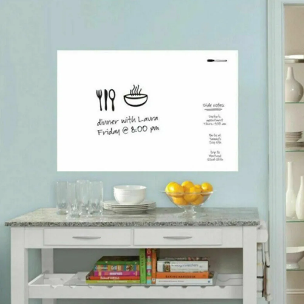 Многоразовая рулонная черная/белая доска для рисования I88|Наклейки на стену| |