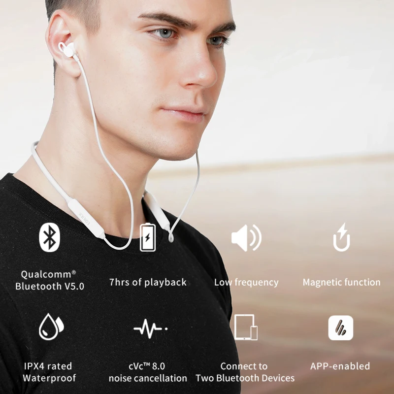 Bluetooth наушники EDIFIER W200BT(SE) 5 0 степень защиты IPX4 водонепроницаемость 7 часов