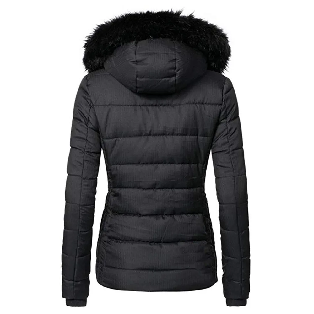 

Cotton Padded Jacket Women Plain 2020 Autumn Winter Outwear Tops Outfits Long Sleeve Causal Female Hoodies Overcoats Praka Coat