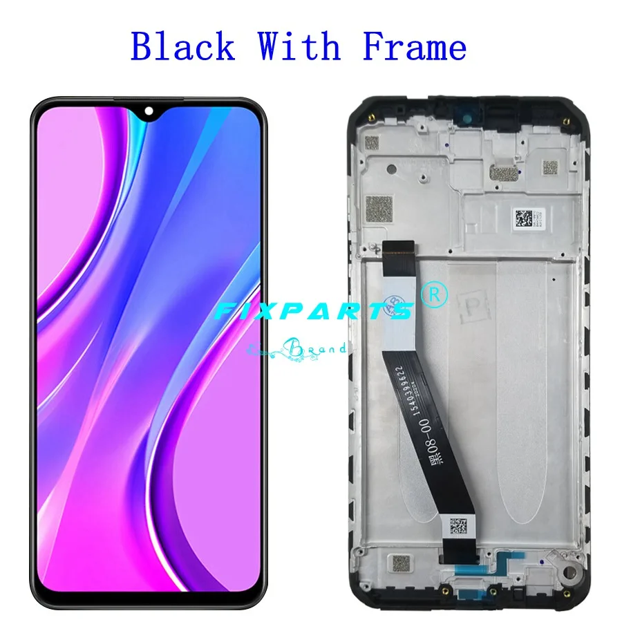ЖК-экран для Xiaomi Redmi 9 ЖК-дисплей и сенсорный экран M2004J19AG черный 6 53 дюйма